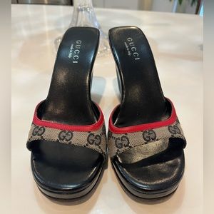 Gucci GG Monogram Wedges